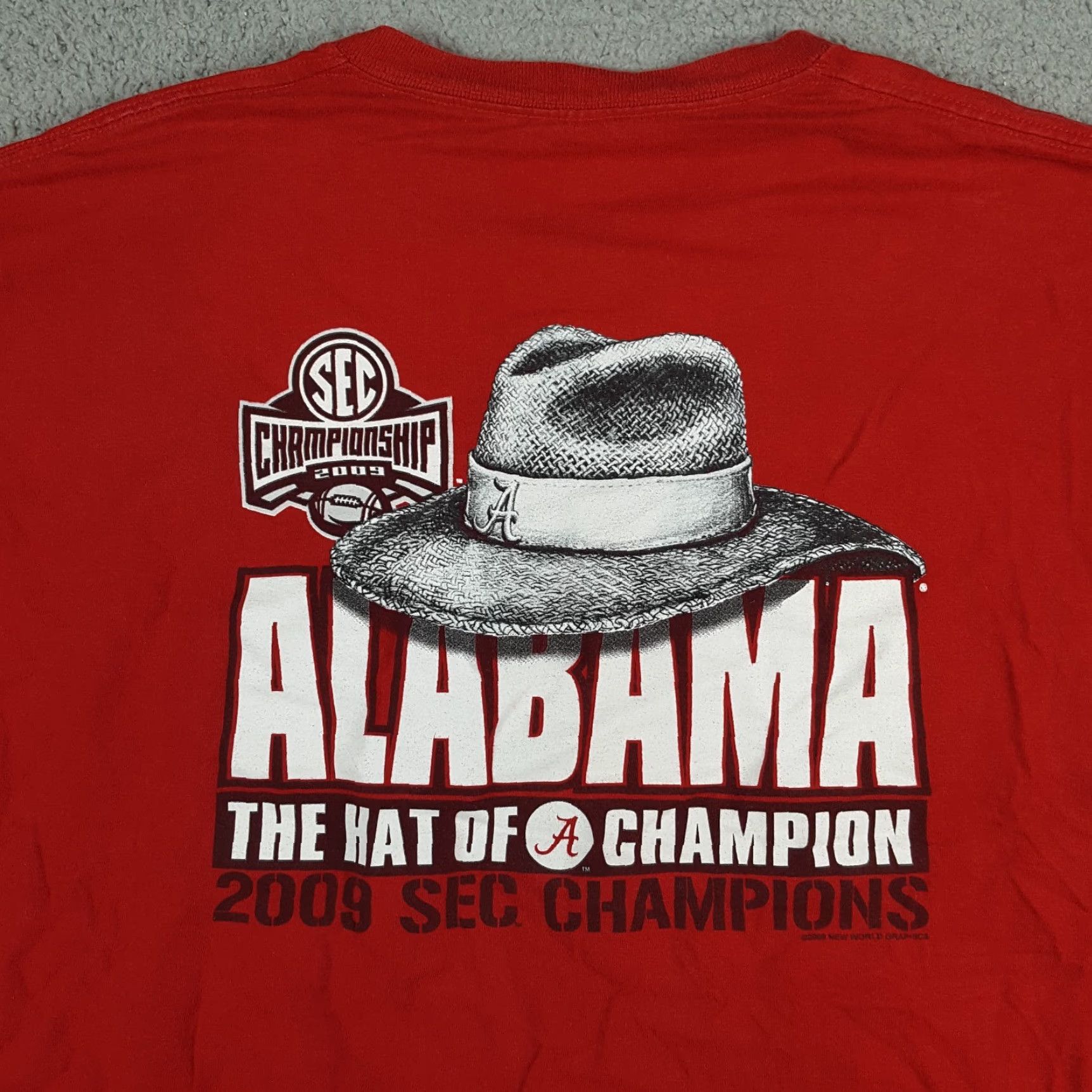 Delta Alabama Crimson Tide SEC Football Championship Men's Size 2XL College T Shirt Size US XXL / EU 58 / 5 - 4 Thumbnail