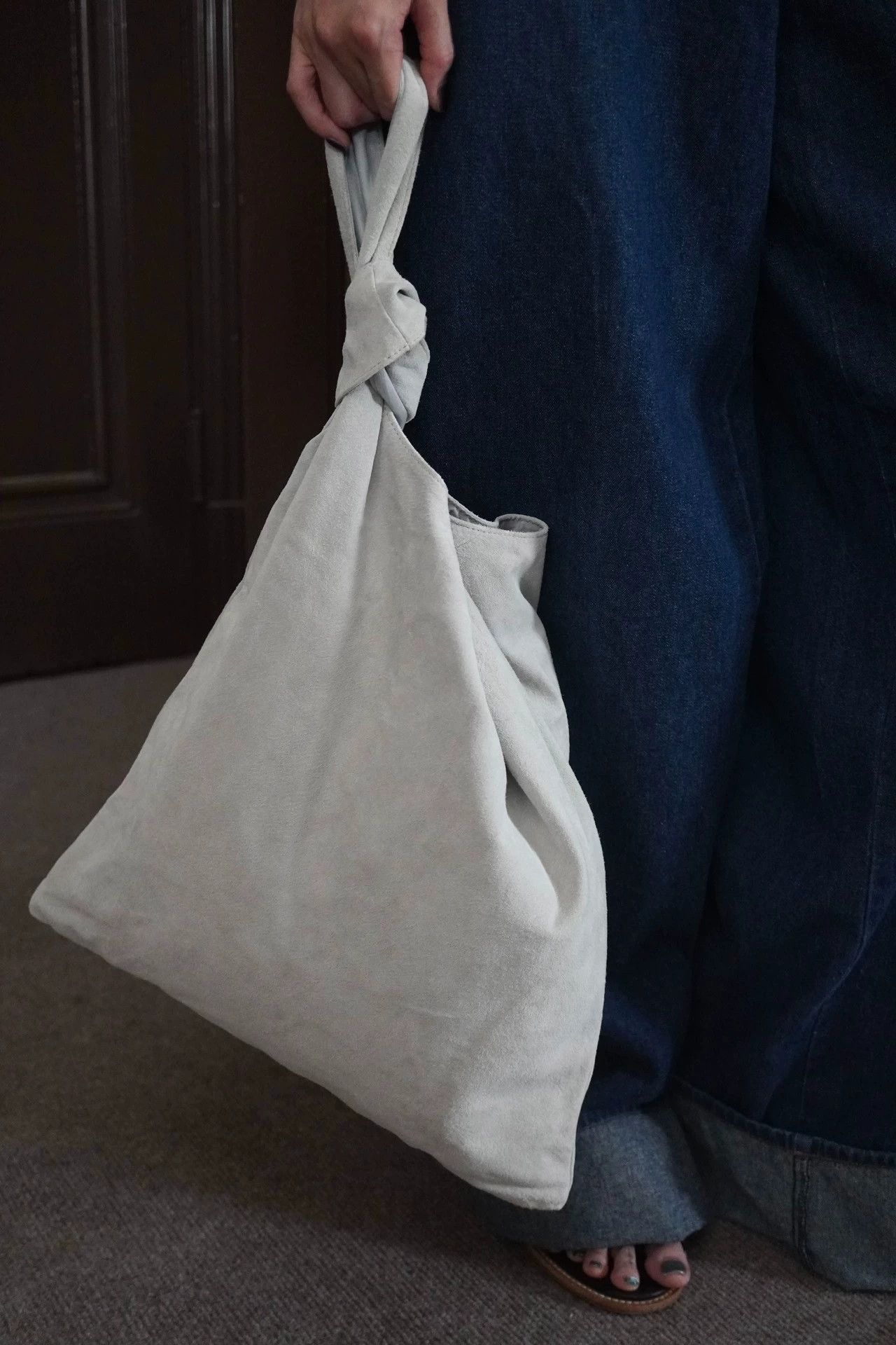 Y's Y's Yohji 00s Pigskin Ash Gray Tote Long/Short Straps 88new Size ONE SIZE - 7 Thumbnail