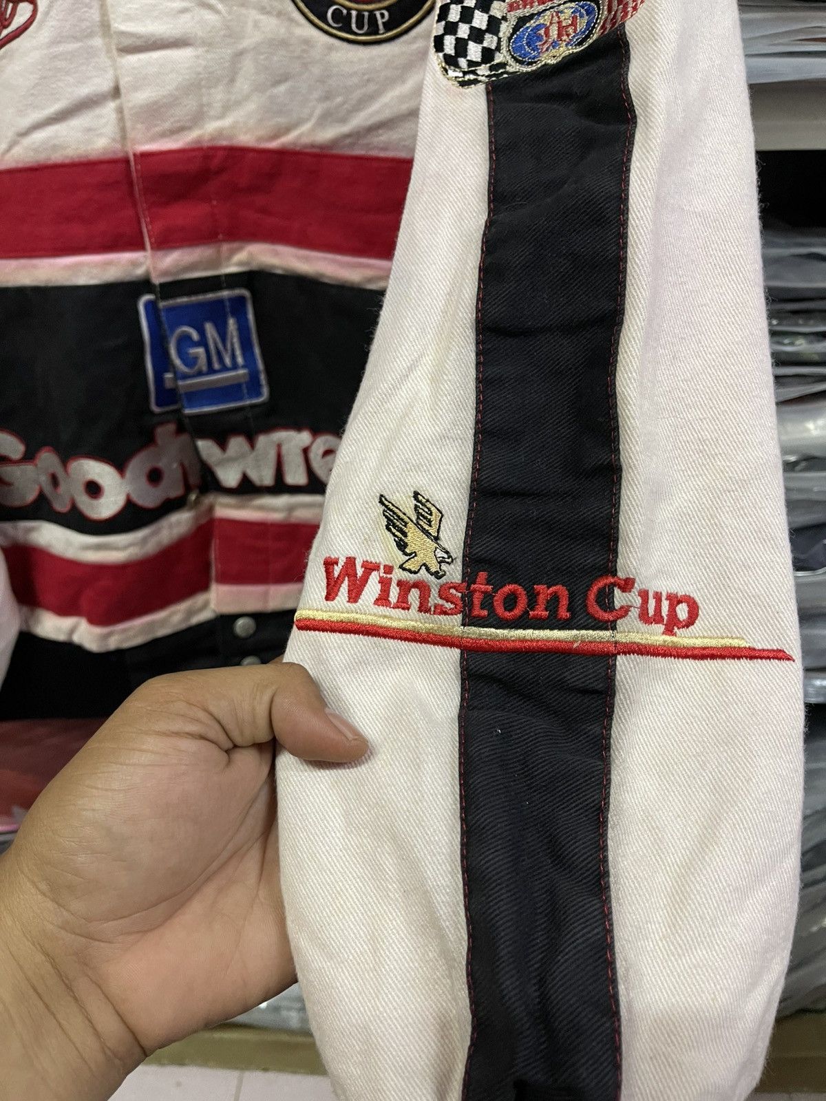 Vintage Vintage Jeff Hamilton Nascar Goodwrench Winston Cup Jacket🔥🔥 Size US L / EU 52-54 / 3 - 6 Thumbnail