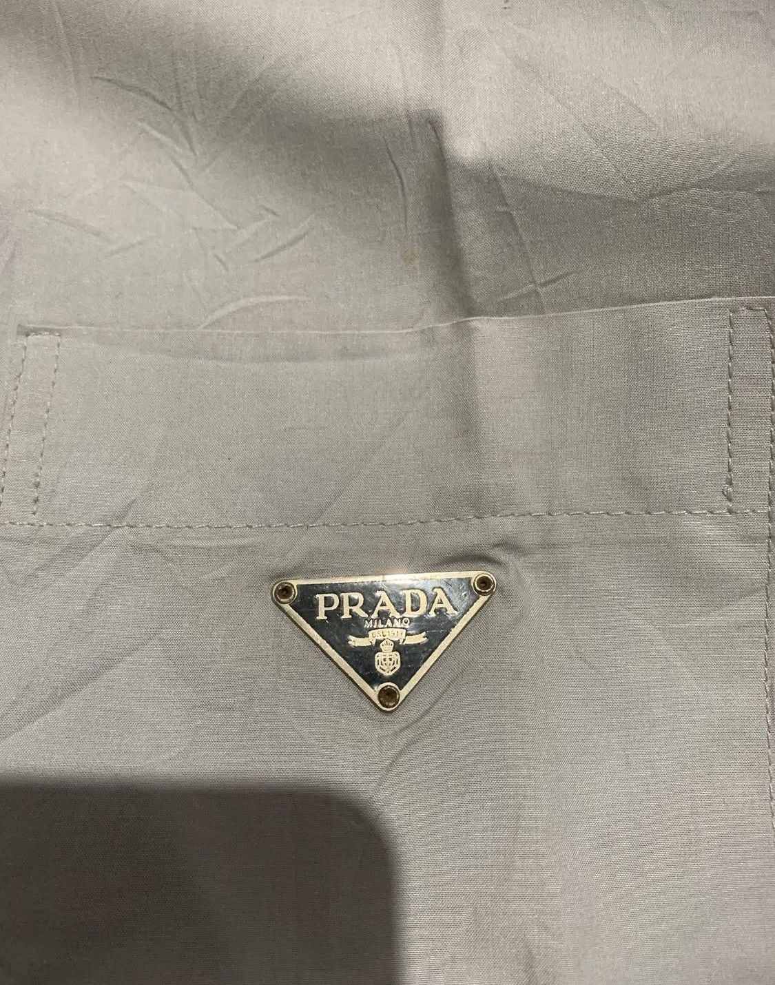Prada 🔥PRADA - LOGO BUTTON UP SHIRTS Size US L / EU 52-54 / 3 - 3 Thumbnail