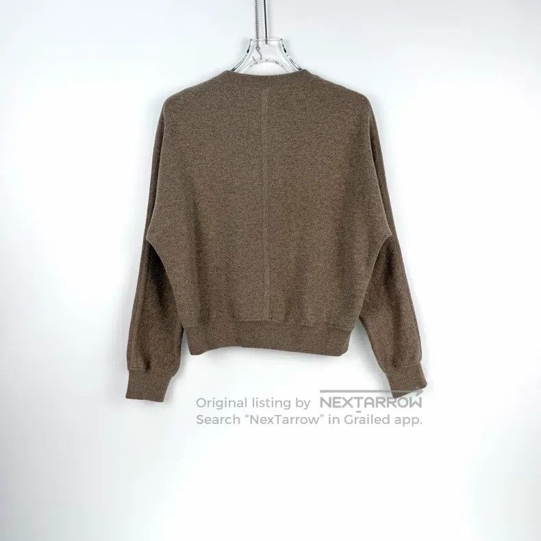 Hermes Hermes Oatmeal color double-sided shearling batwing sweate Size XS / US 0-2 / IT 36-38 - 4 Thumbnail