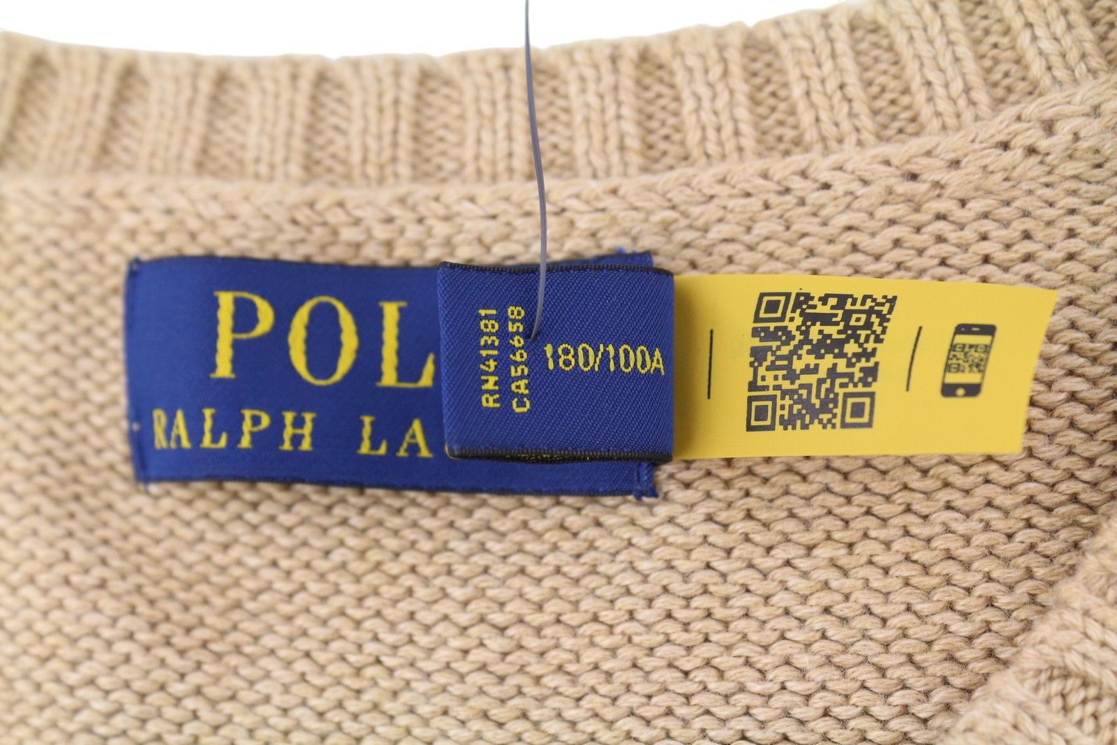 Ralph Lauren BROWN L Tight Knit Crew Neck Pullover 86935 Size US L / EU 52-54 / 3 - 10 Thumbnail