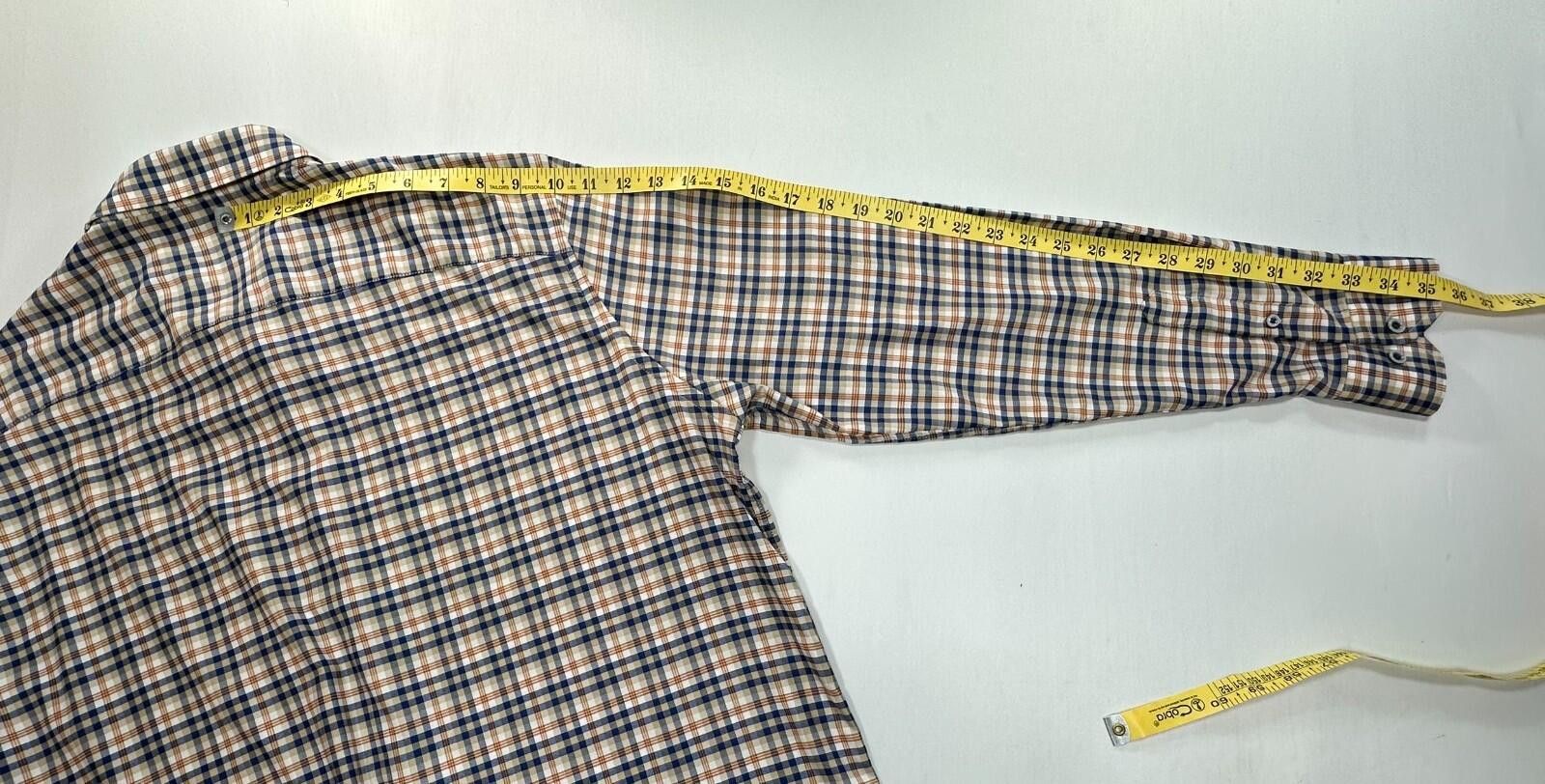 Johnston & Murphy Johnston Murphy Plaid Oxford Button Up Multicolor Mens L Size US L / EU 52-54 / 3 - 5 Thumbnail