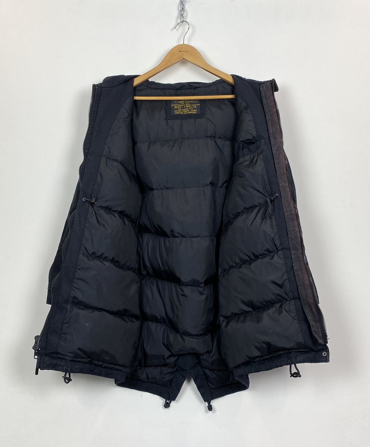 Allsaints AllSaints Avalanche Black Hooded Down Parka Jacket Size 12 Size M / US 6-8 / IT 42-44 - 9 Thumbnail