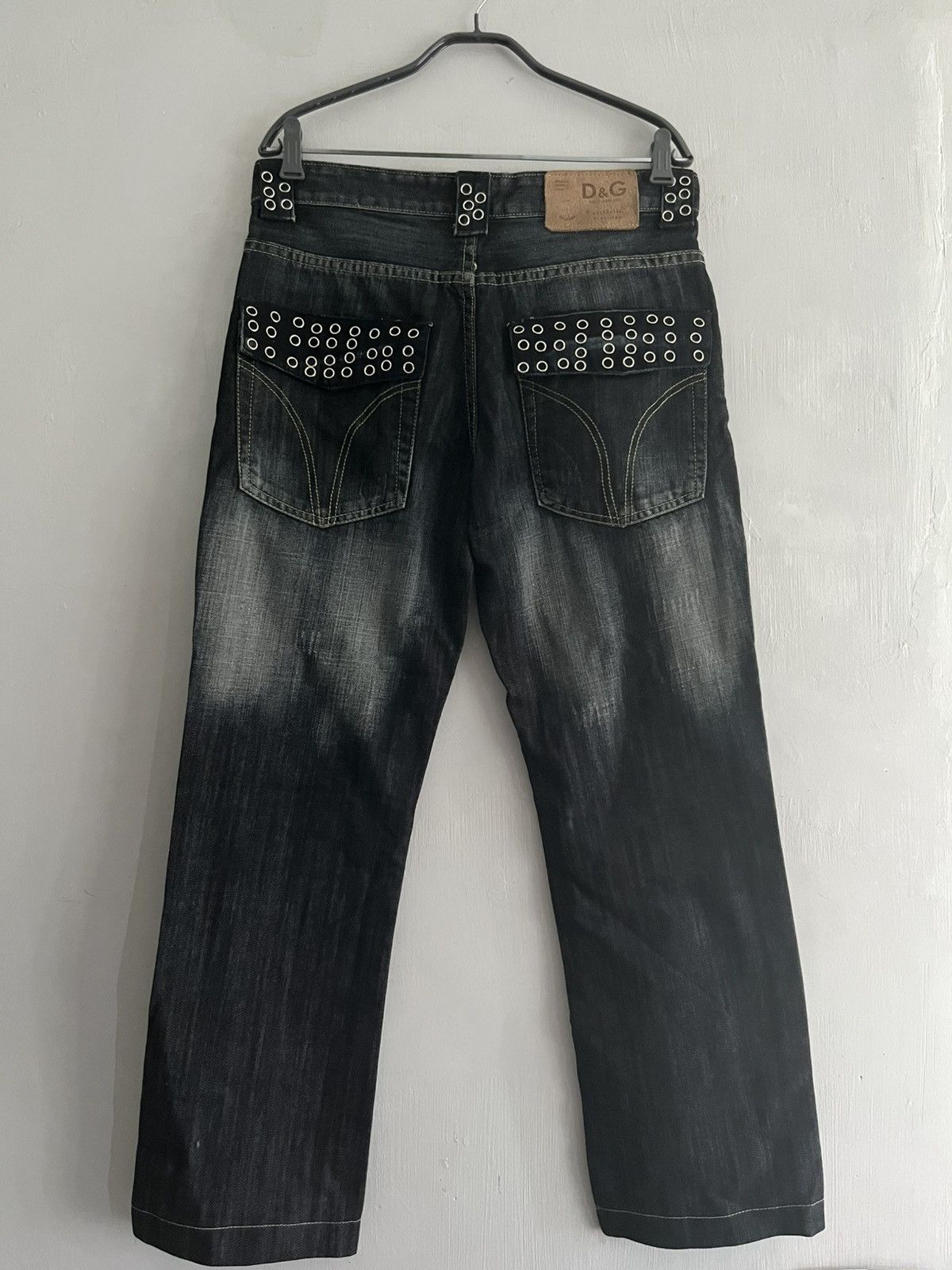 Dolce & Gabbana SS06 Dolce And Gabanna Eyelet Distressed Jeans Size US 33 - 5 Thumbnail