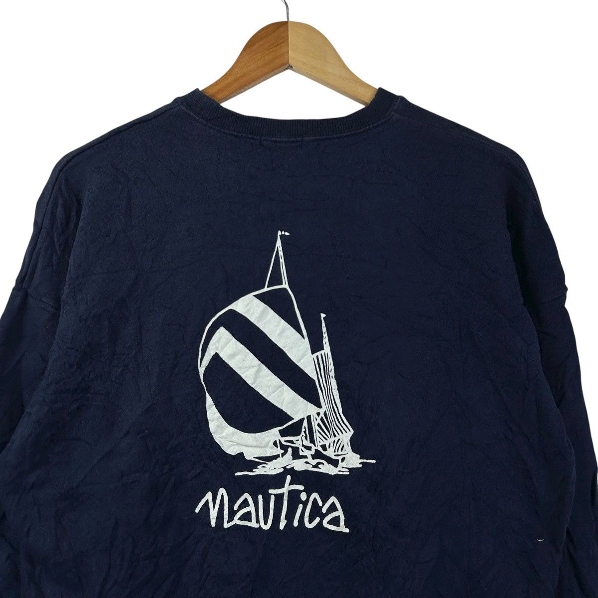 Nautica Vintage NAUTICA SAILING GEAR Hip Hop Beach Sweatshirt Size US XL / EU 56 / 4 - 5 Thumbnail
