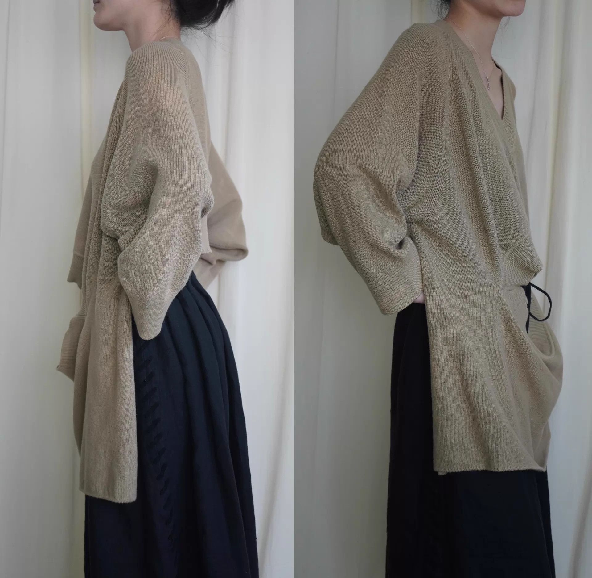 Issey Miyake Issey Miyake 1991 Vintage Multi-Way Camel Knit Top Size ONE SIZE - 7 Thumbnail
