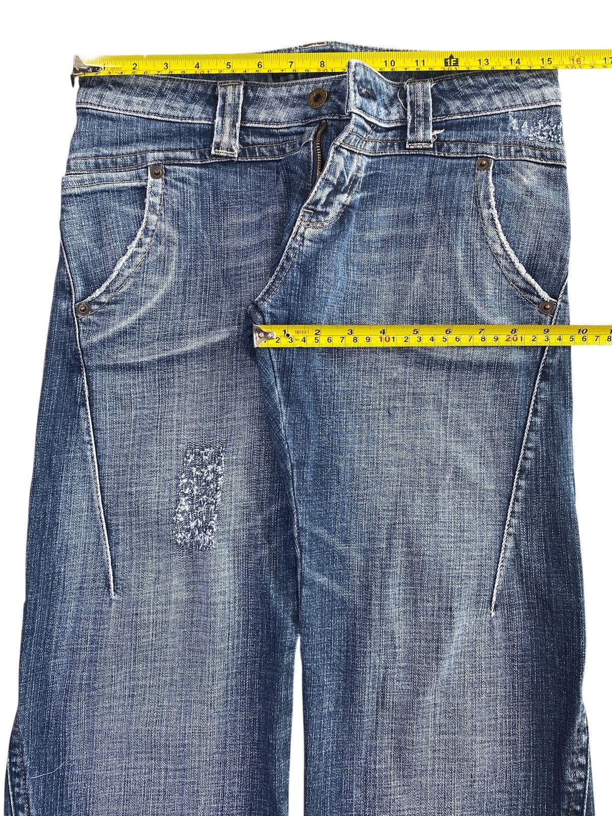Japanese Brand Camel Road Faded Wash Ripped Style Baggy Jeans Size US 30 / EU 46 - 5 Thumbnail