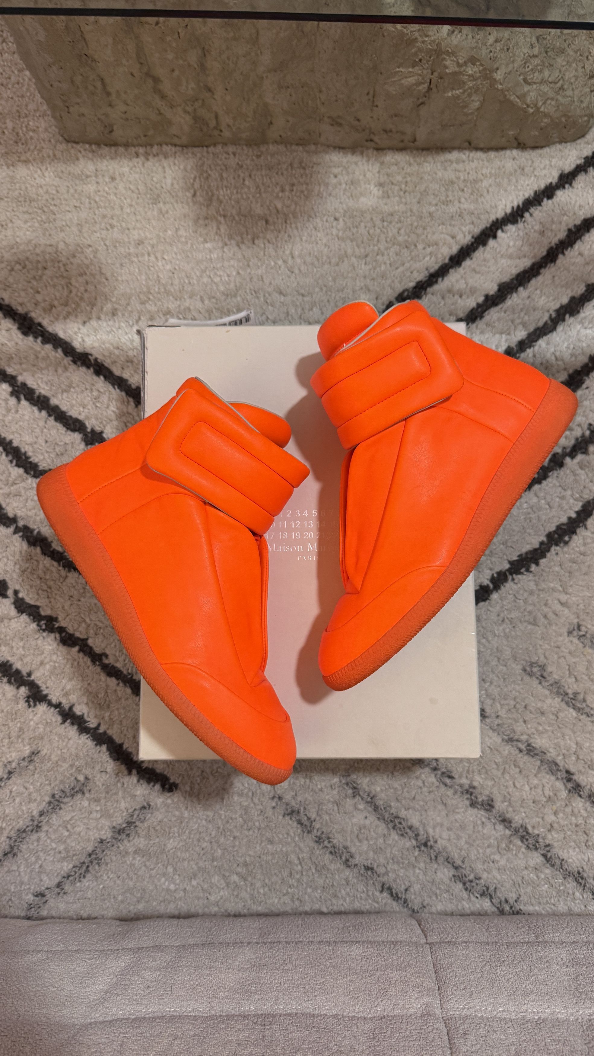 Maison Margiela Maison Margiela Future hi leather orange Size US 11 / EU 44 - 2 Thumbnail