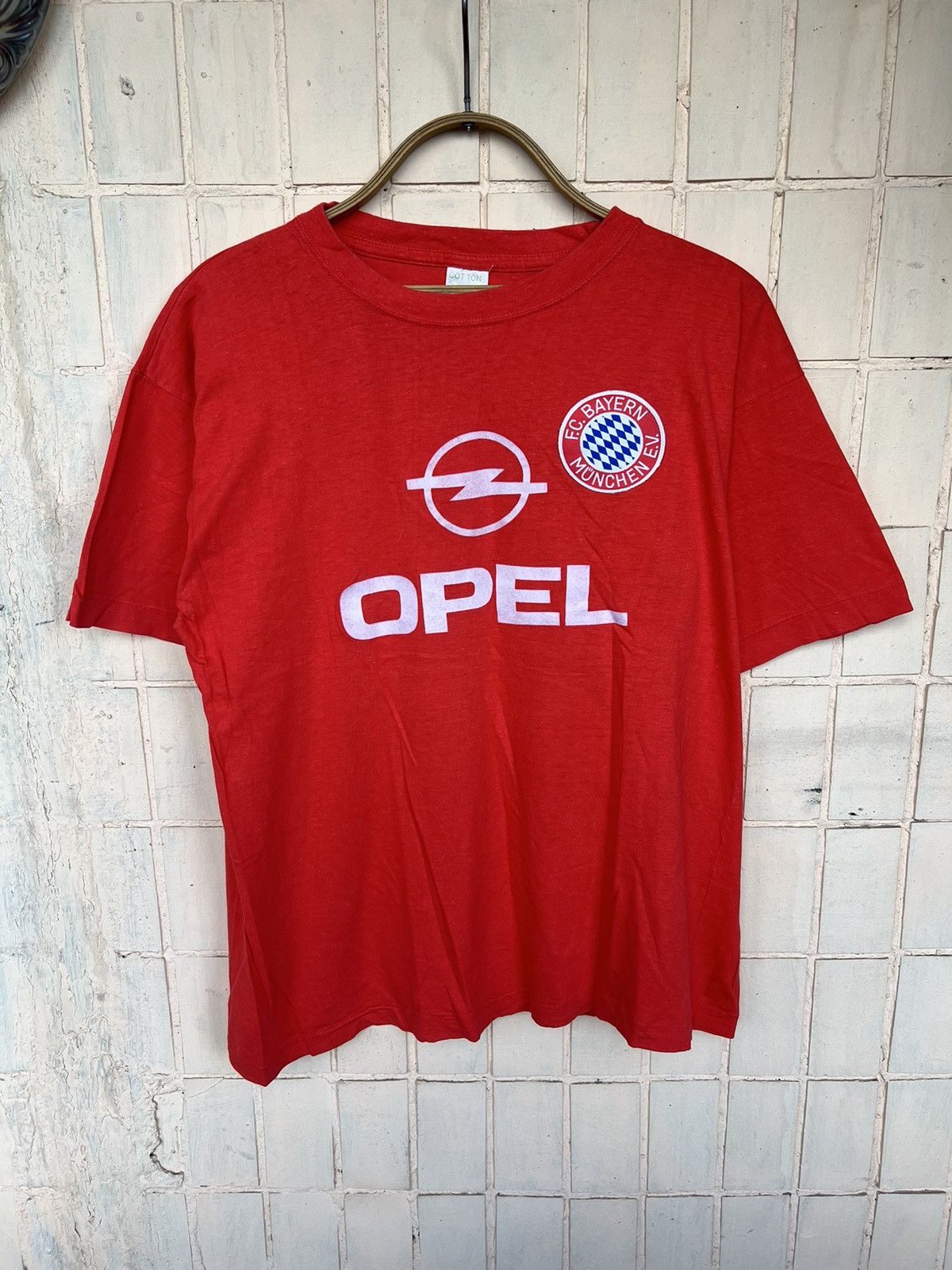 Vintage Vintage 80s Bayern Munich OPEL Soccer Football Shirts Size US M / EU 48-50 / 2 - 1 Thumbnail
