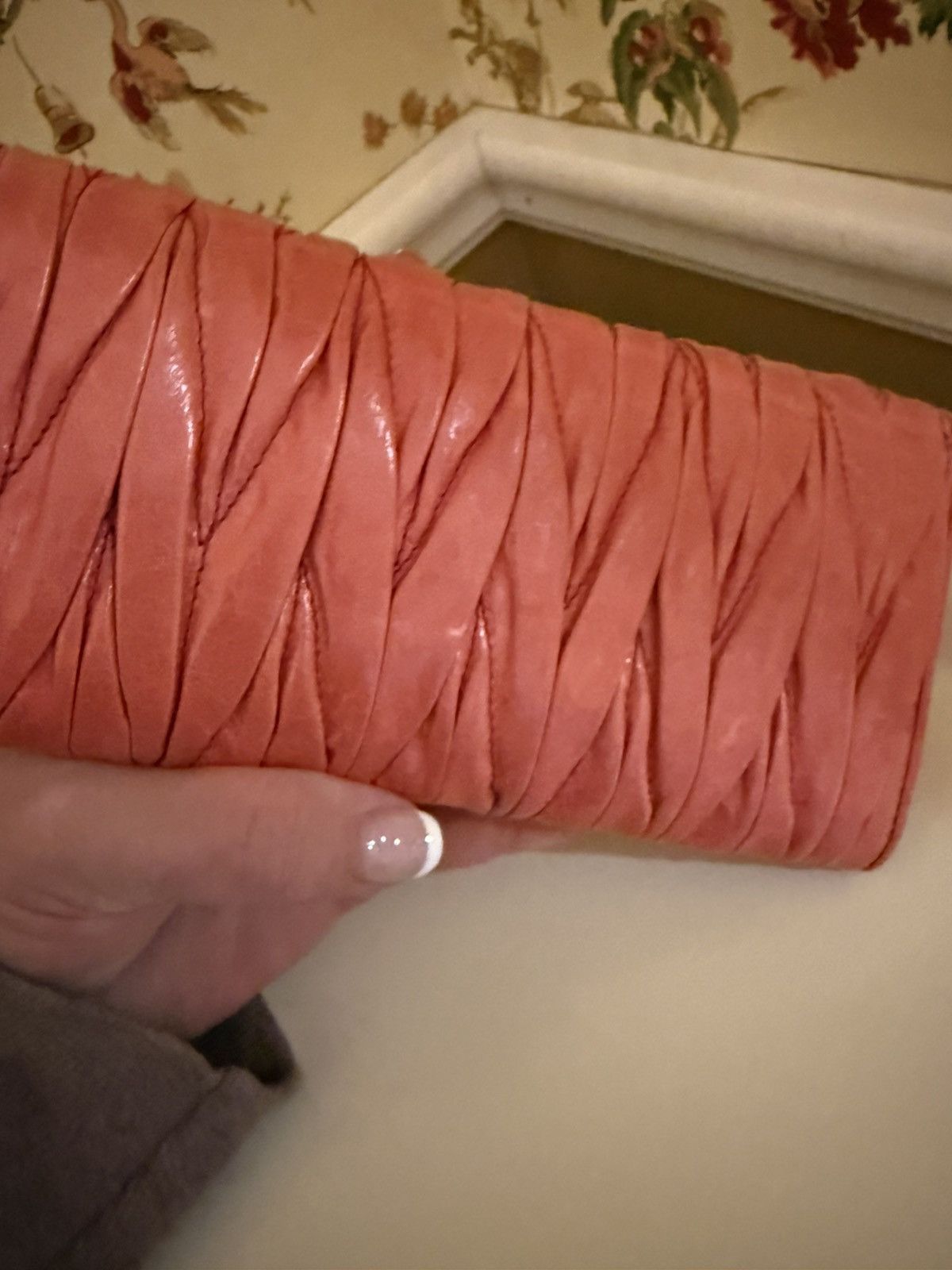 Other Pink Mui Mui Matelasse Leather Wallet Size ONE SIZE - 6 Thumbnail