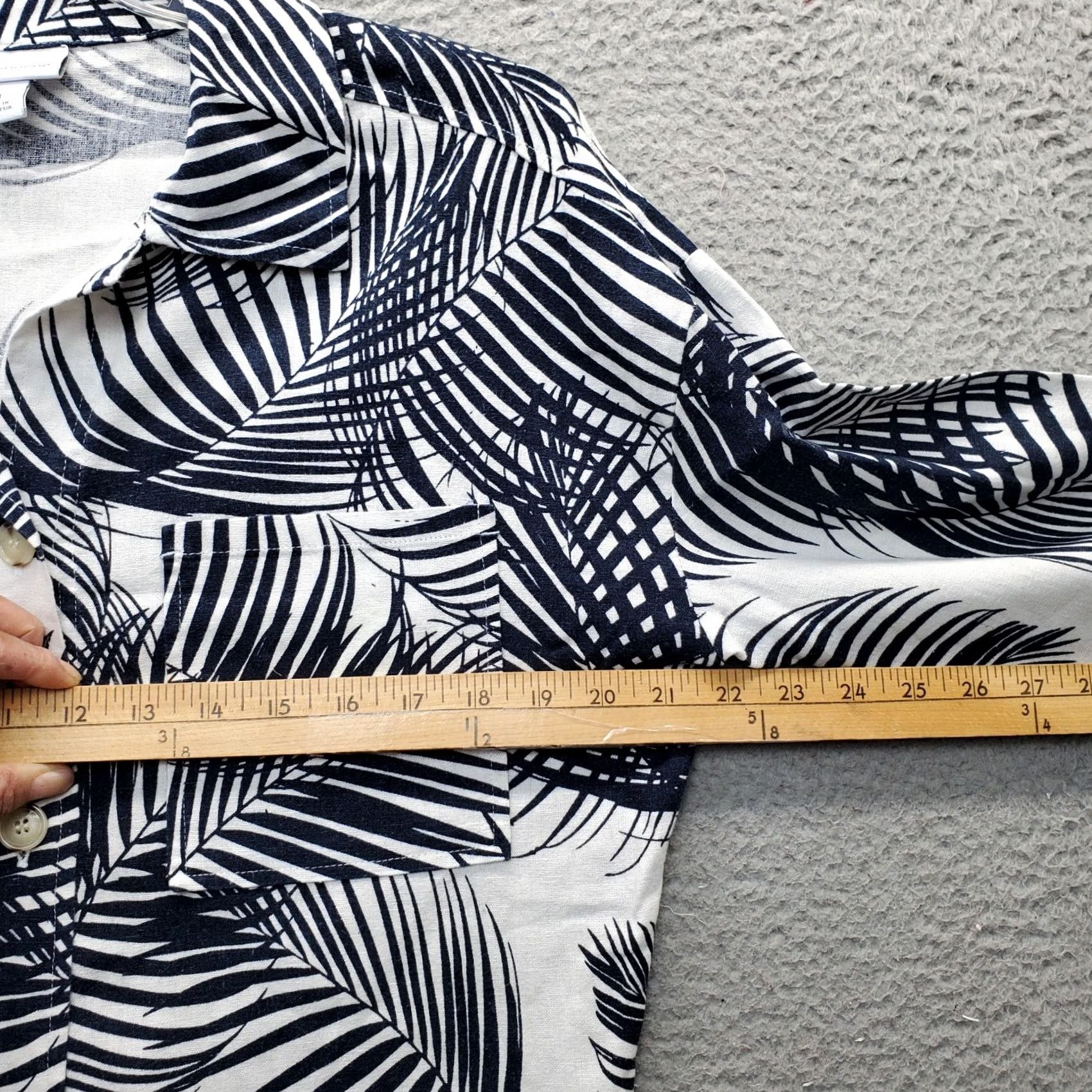 Liz Claiborne Liz Claiborne Casual Shirt Womens Medium Multi Palm Leaf Collared Button Down Size M / US 6-8 / IT 42-44 - 5 Thumbnail