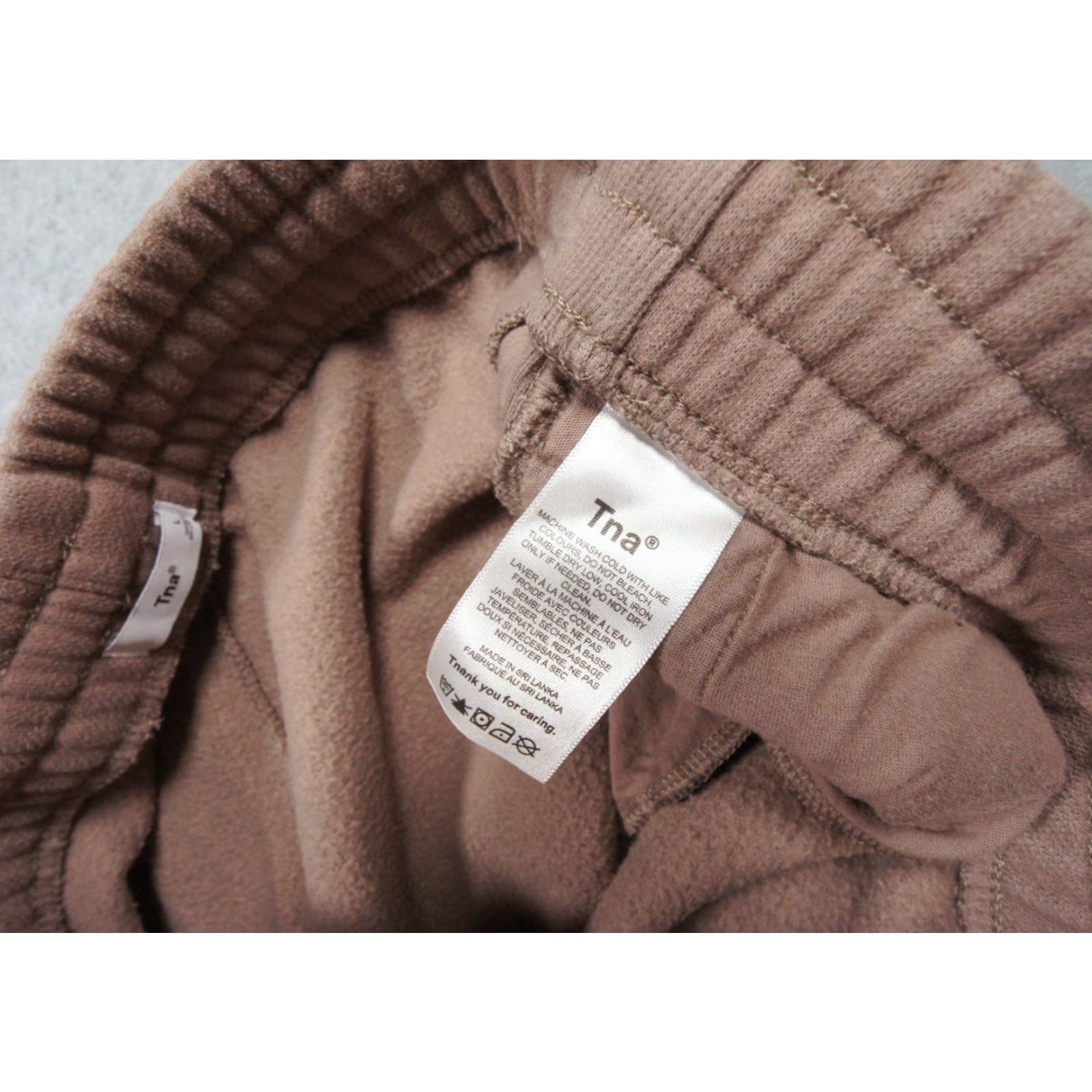 TNA Tna Pants Womens Large Tan Sweats Fleece Casual Comfort Size 36" / US 14 / IT 50 - 7 Thumbnail