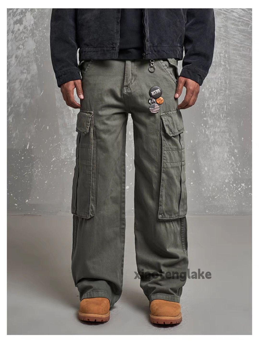 Designer Unisex outdoor utility loose baggy hiphop cargo pants Size US 32 / EU 48 - 5 Thumbnail