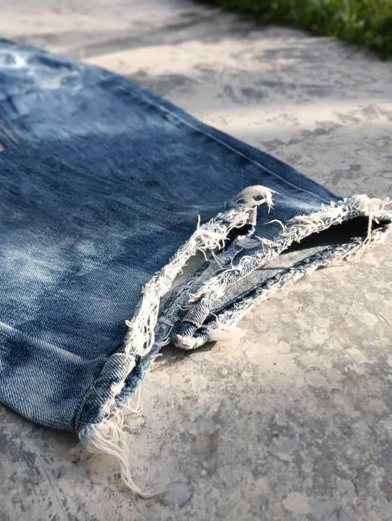Hysteric Glamour × Japanese Brand Dpsr distressed bleach jeans size 32 Size US 32 / EU 48 - 5 Thumbnail