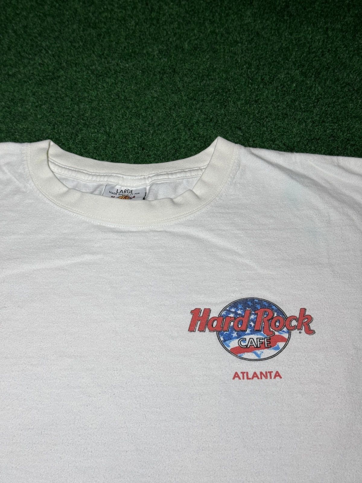 Hard Rock Cafe Hard Rock Cafe Atlanta Vintage 90s White Graphic L T Shirt Size US L / EU 52-54 / 3 - 4 Thumbnail