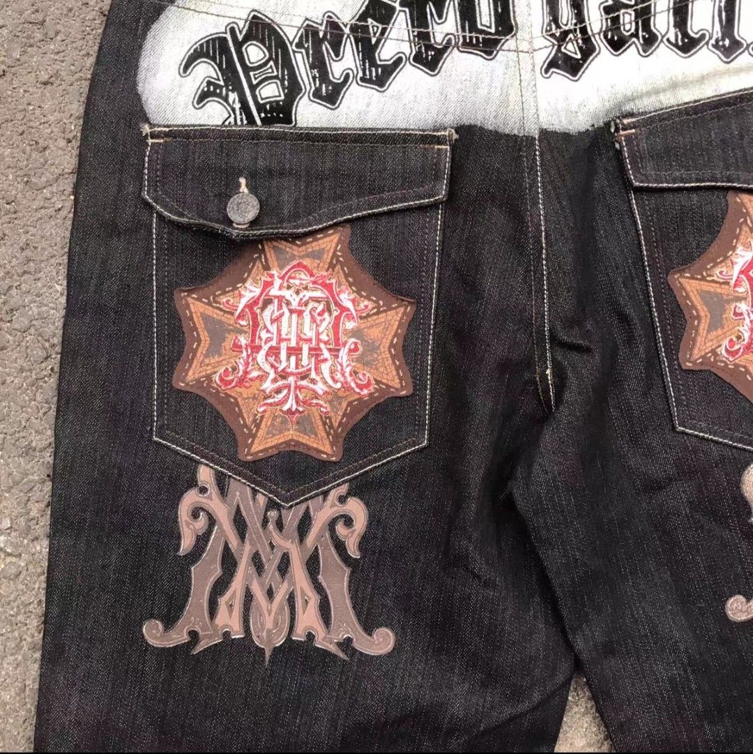 Affliction rawblue grunge baggy jorts Size US 40 / EU 56 - 3 Thumbnail