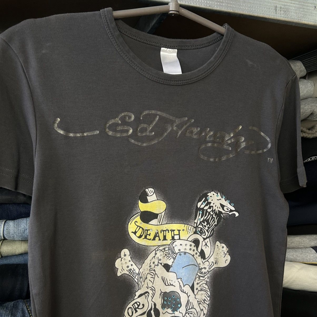 Ed Hardy Designer Ed Hardy by Christian Audigier y2k opium graphic te Size US M / EU 48-50 / 2 - 3 Thumbnail