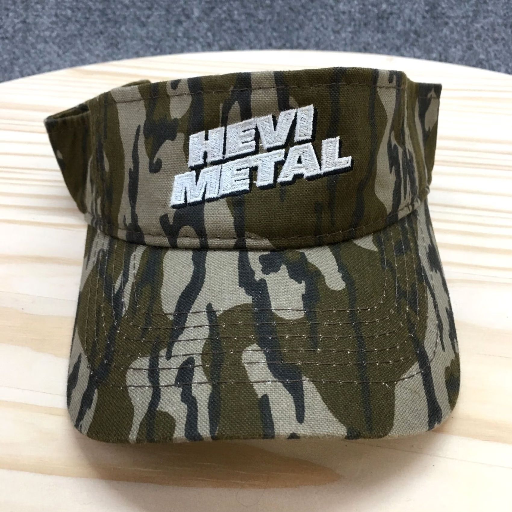 Logo 7 Hevi Metal Visor Hat Mens Brown OS Adjustable Curved Brim Embroidered Logo Size ONE SIZE - 2 Thumbnail