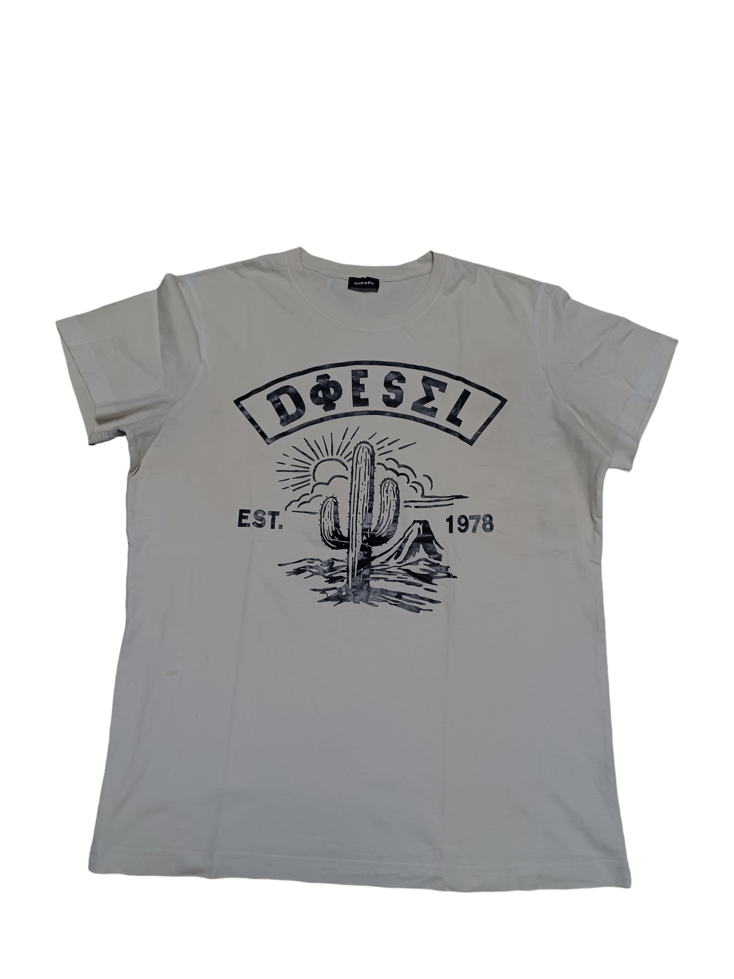 Diesel TOTAL YELLOWED DIRTY BIGLOGO DESIGNER DIESEL TEE Size US XL / EU 56 / 4 - 1 Thumbnail