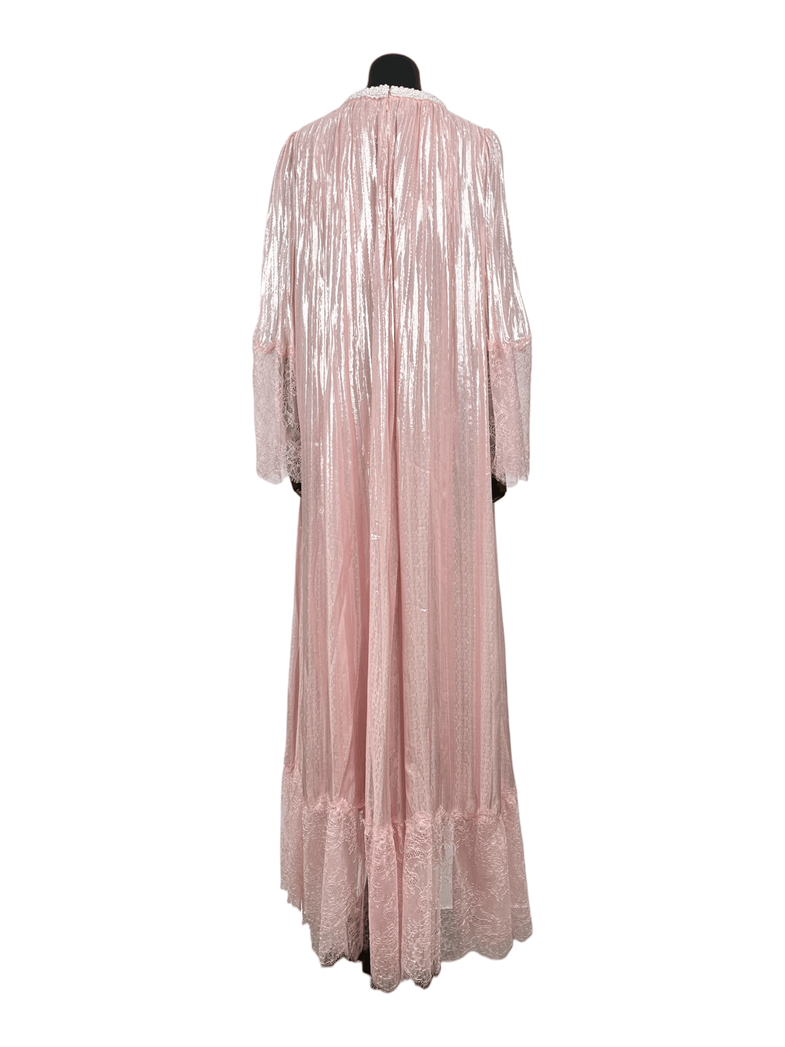 Self-Portrait Self-Portrait Pink Metallic Pearl Maxi Dress Size XS / US 0-2 / IT 36-38 - 2 Thumbnail