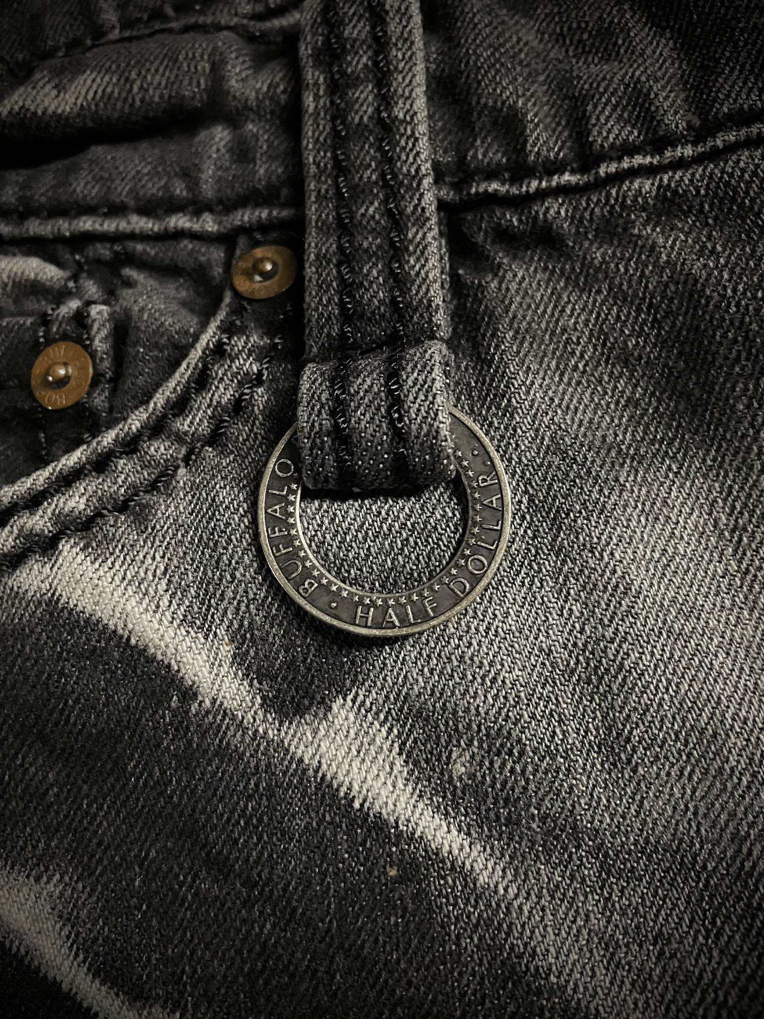 BUFFALO BOBS Johnny Wolf x Buffalo Bobs J-cut Claw Mark Flared Jeans Size US 32 / EU 48 - 5 Thumbnail