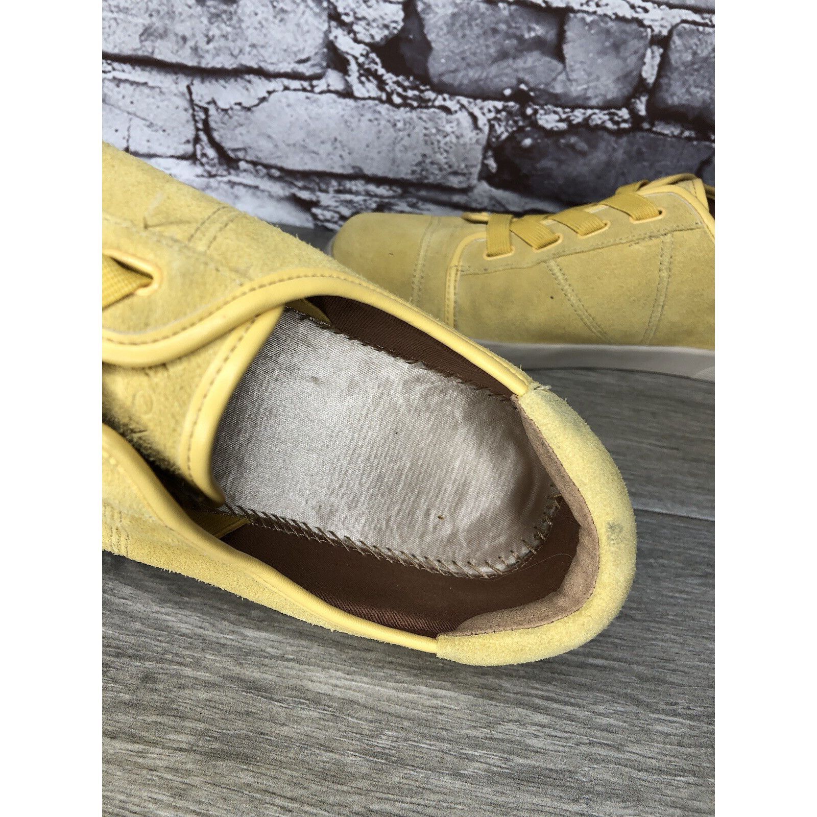 Other Vionic Jean Yellow Suede Casual Comfort Lace Sneakers Shoes Size US 9.5 / IT 39.5 - 10 Thumbnail