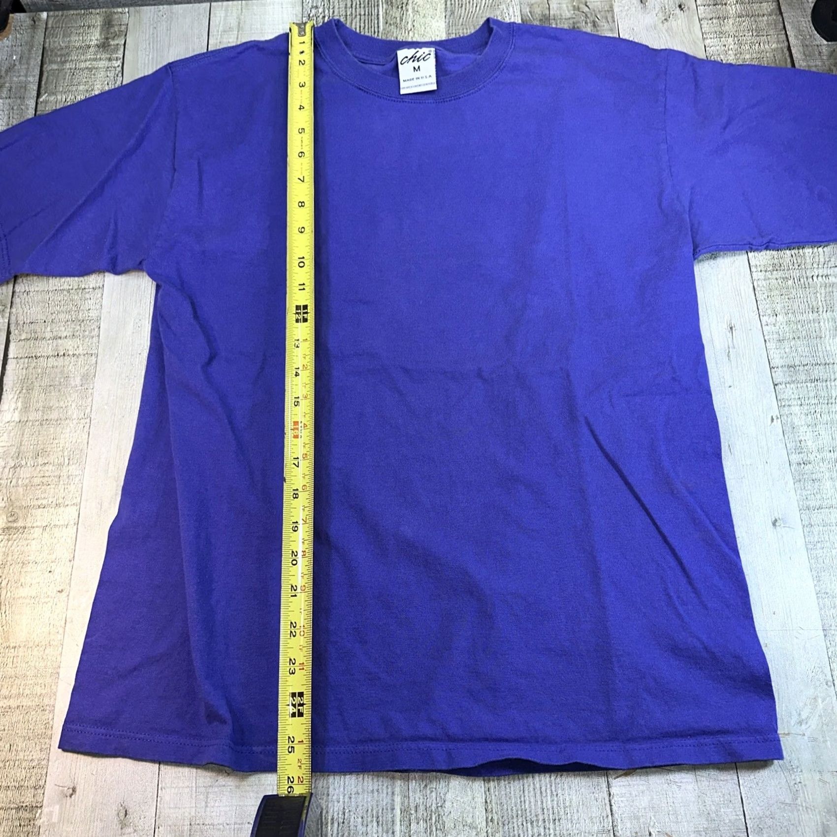 Vintage VINTAGE Blank Women T-Shirt USA Purple Medium MD WOMENS Shirts Shirt Purple USA 90s Size M / US 6-8 / IT 42-44 - 6 Thumbnail