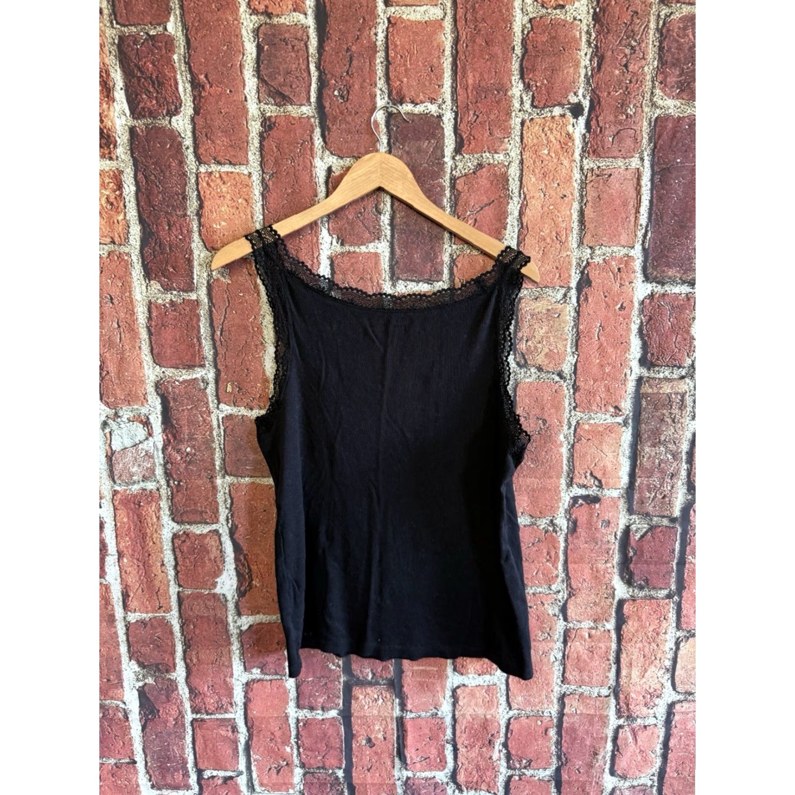 Vintage Chicos Womens Black Ribbed Sleeveless Tank Top Size 3 - Tank - Women - Black - Basic - Sleeveless - Regular - Size 3 Size XS / US 0-2 / IT 36-38 - 2 Thumbnail