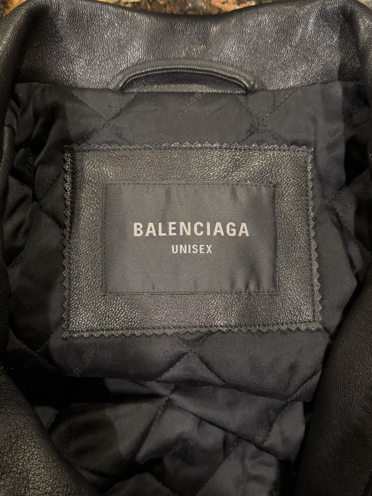 Balenciaga Balenciaga Demna Sport B Taxi Blouson Leather Bomber Jacket Size US XS / EU 42 / 0 - 14 Thumbnail