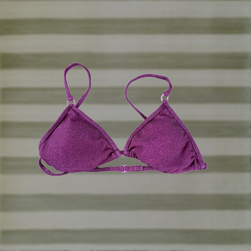Vintage L.A. Hearts by PacSun Bra Womens S Pink Bralette Hook & Eye Adjustable Size ONE SIZE - 1 Thumbnail