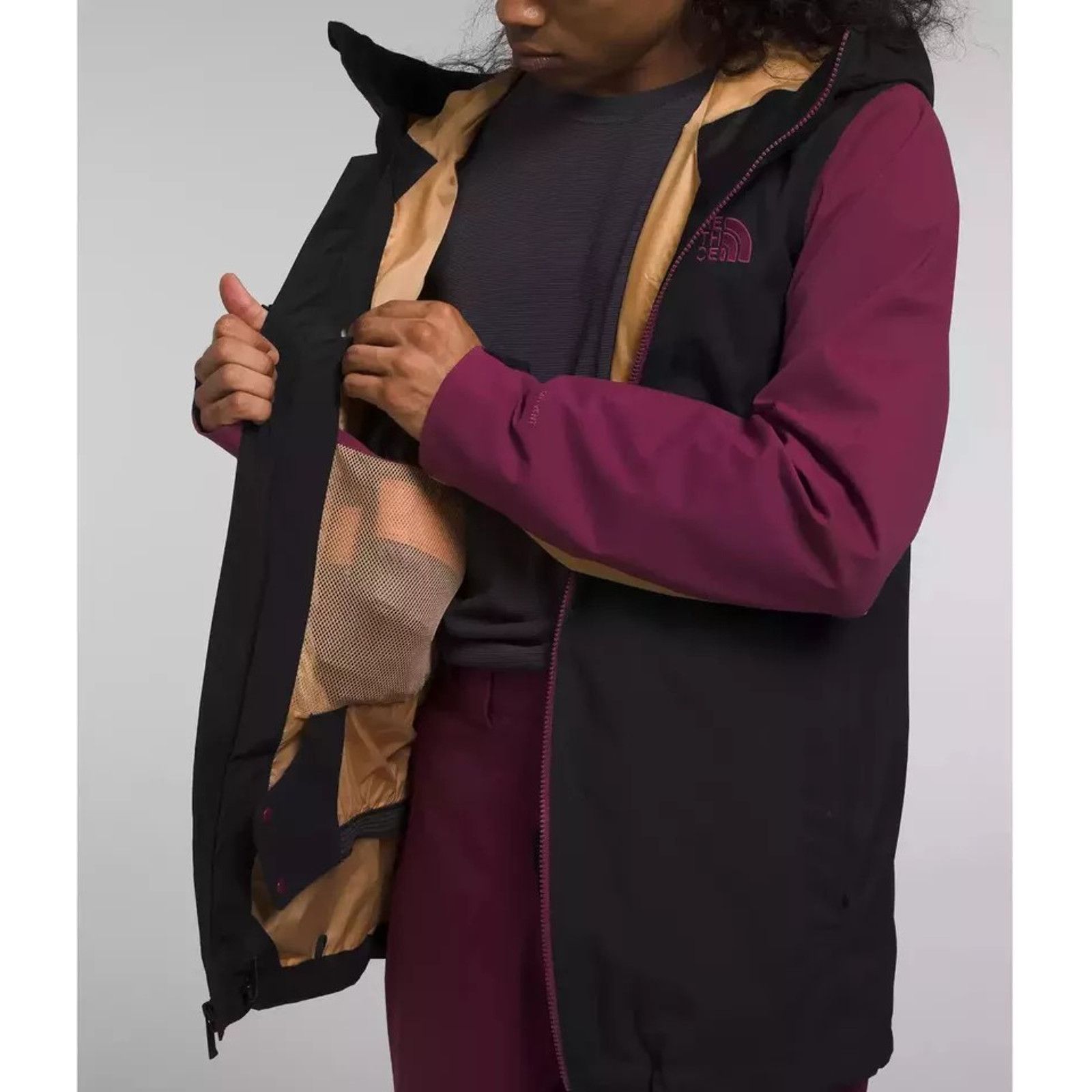 The North Face THE NORTH FACE Men Freedom Stretch Jacket TNF Black/Berry Size US M / EU 48-50 / 2 - 8 Thumbnail