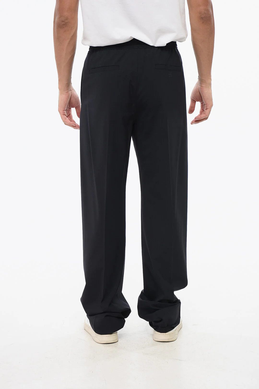 Givenchy og1mm0326 Wool-Blend Pant in Blue Size US 32 / EU 48 - 2 Thumbnail
