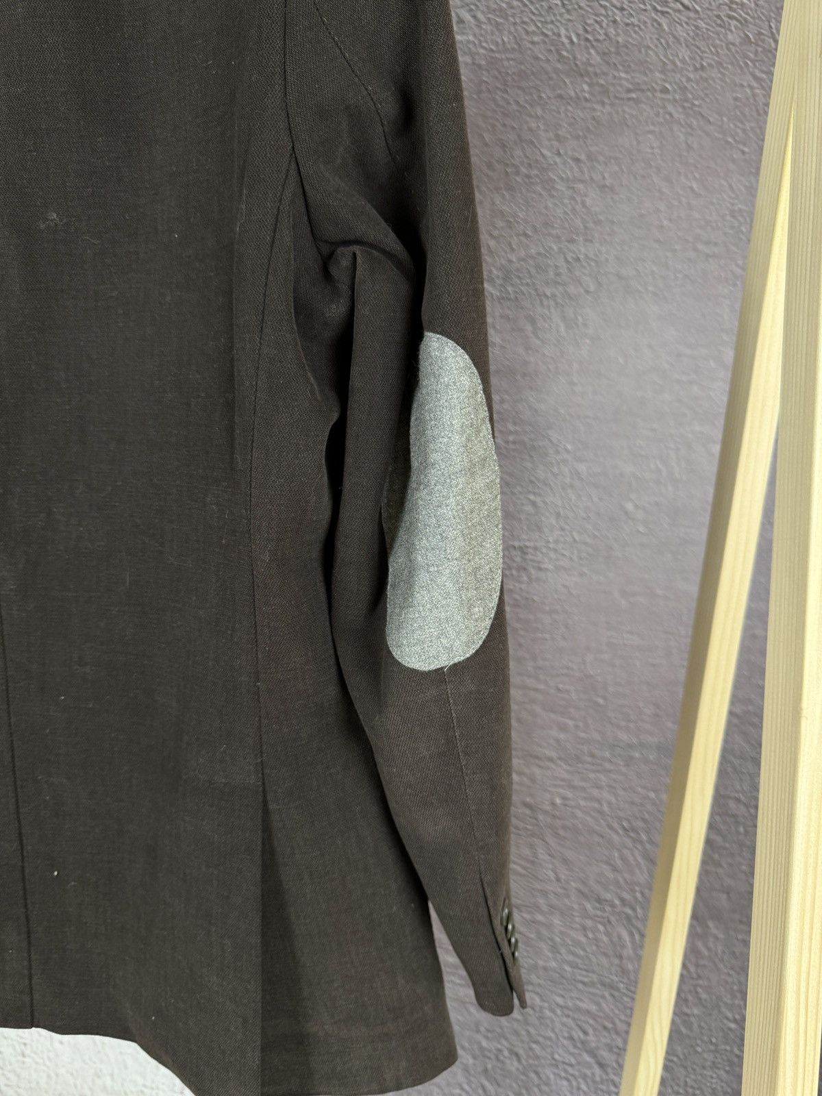 Boggi Boggi Milano vintage brown cotton 3 button blazer Size 44R - 9 Thumbnail