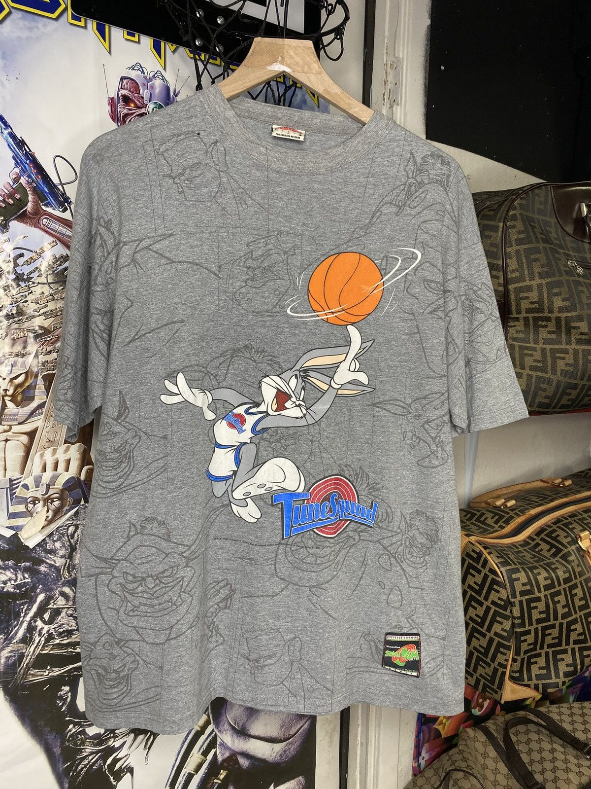 Vintage Vintage 90’s Space Jam Movie T-Shirt Vtg Looney Tunes Large Size US L / EU 52-54 / 3 - 1 Thumbnail