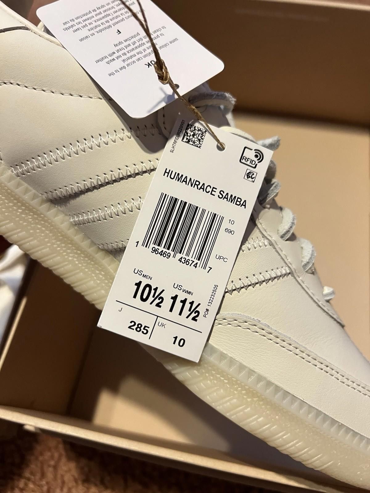 Adidas adidas Samba Human Race White IF5124 Pharrell Williams Size US 10.5 / EU 43-44 - 3 Thumbnail
