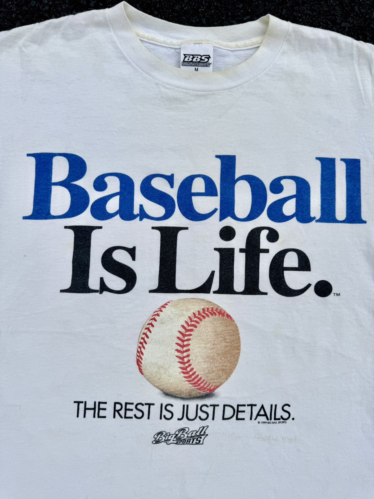 Vintage 1999 Baseball Is Life Vintage T-Shirt Made In USA Size US M / EU 48-50 / 2 - 3 Thumbnail