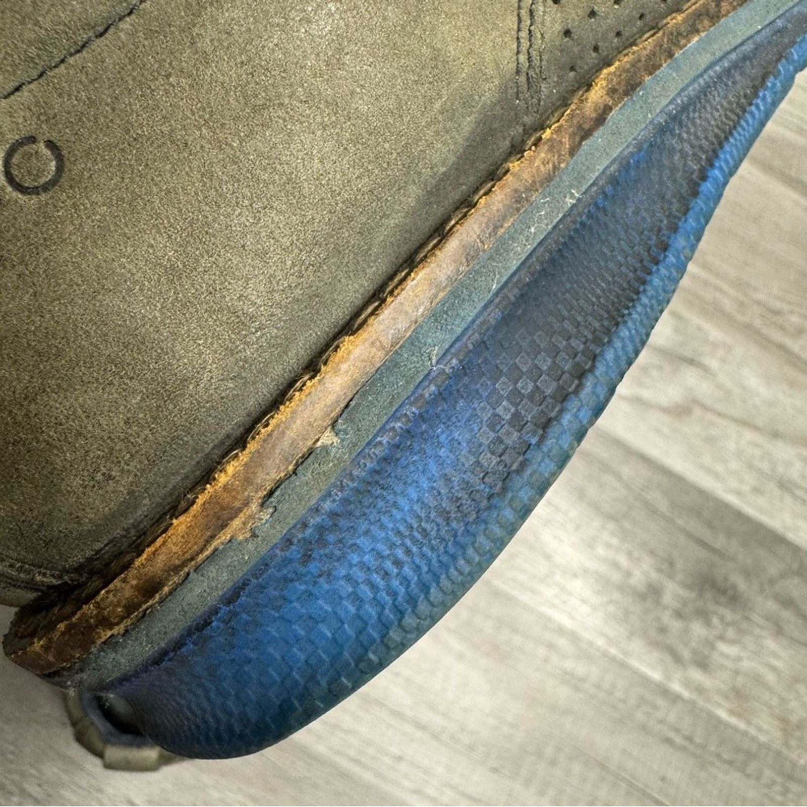 Ecco ECCO Hybrid Blue Sole Nubuck Derby Shoes Size 42 / US 8–8.5 Size US 8 / EU 41 - 9 Thumbnail
