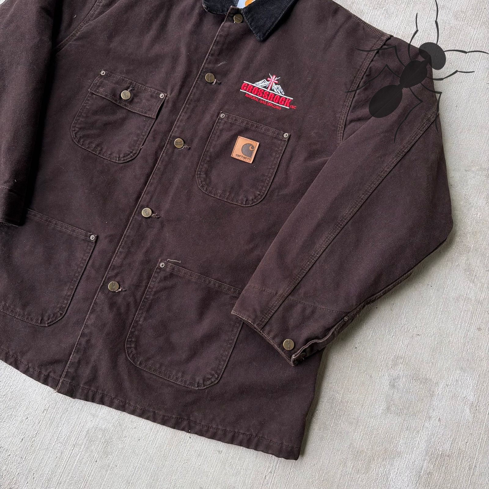 Carhartt × Vintage Carhartt C02 DKB brown button up chore work wear jacket Size US XL / EU 56 / 4 - 4 Thumbnail