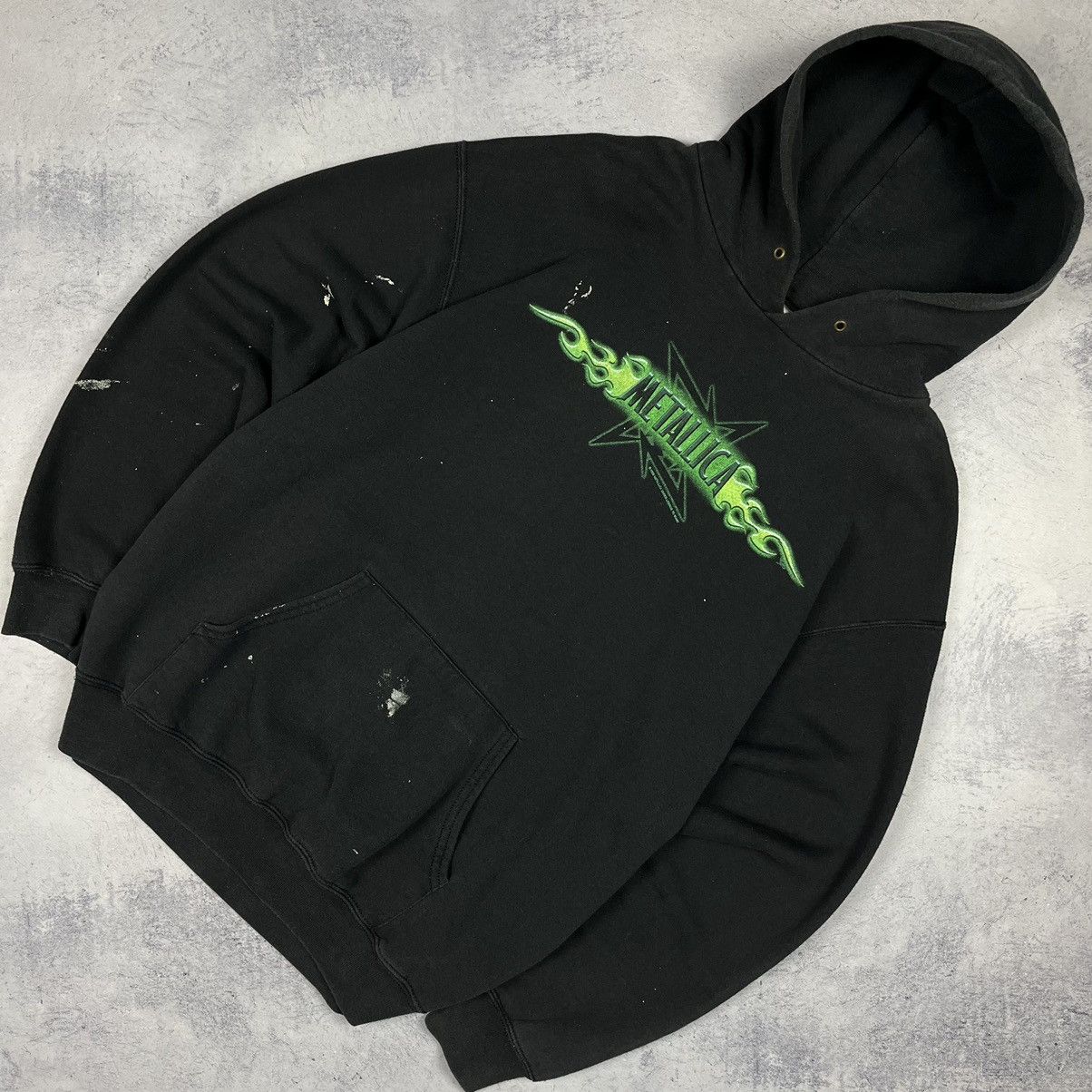 image of Band Tees x Rock Band Vintage Metallica Blade Rock Band Hoodie 2002 in Black, Men's (Size Large)