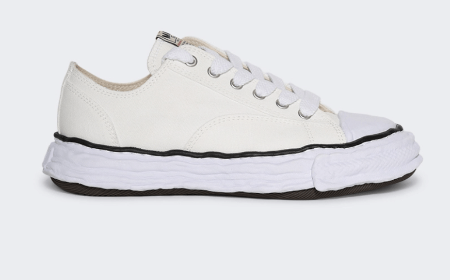 Maison MIHARA YASUHIRO Peterson 23 OG Sole Canvas Low Top Sneakers White Size US 9 / EU 42 - 1 Thumbnail