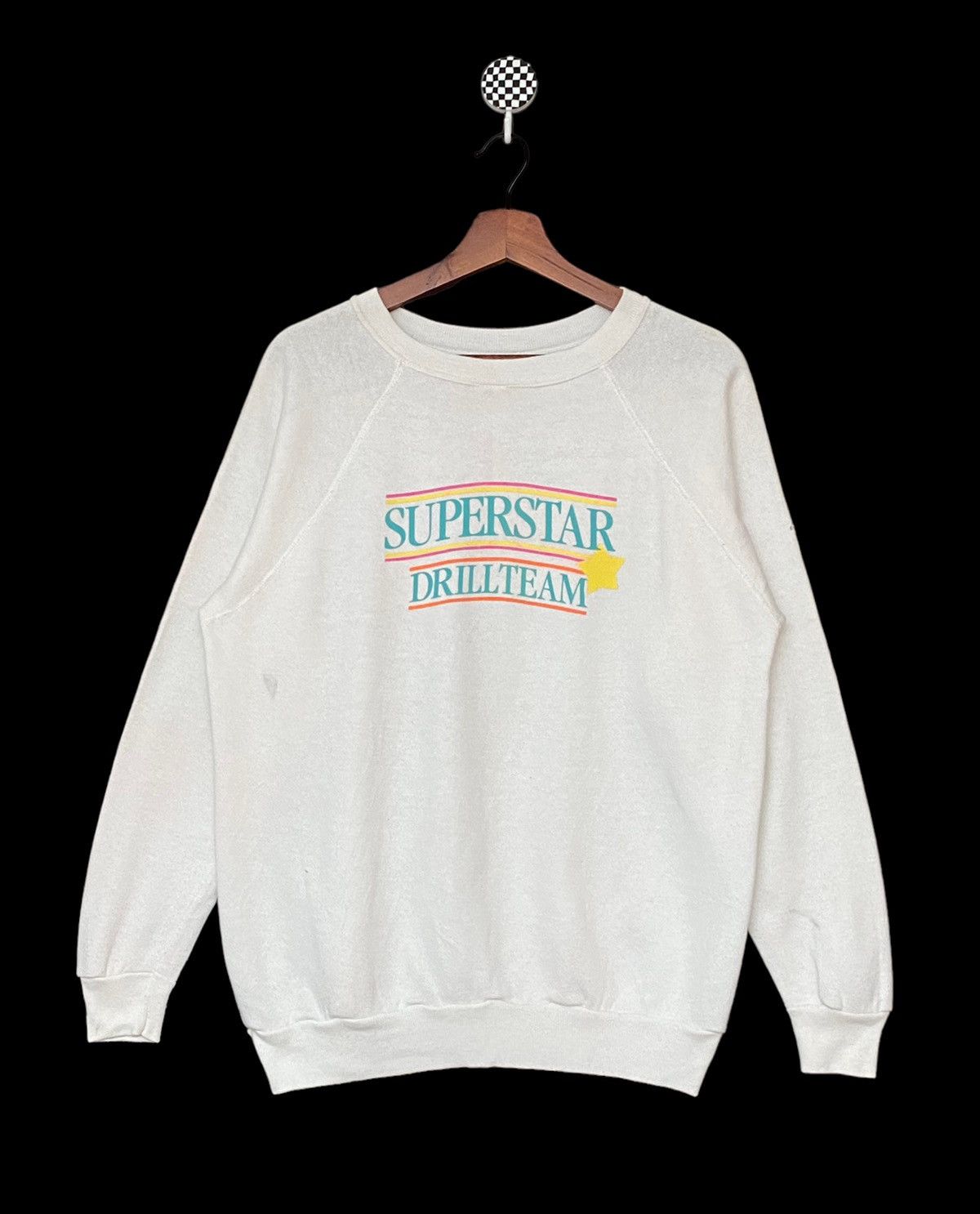 image of Vintage Superstar Drillteam Sweatshirt 1990S in White, Men's (Size Medium)
