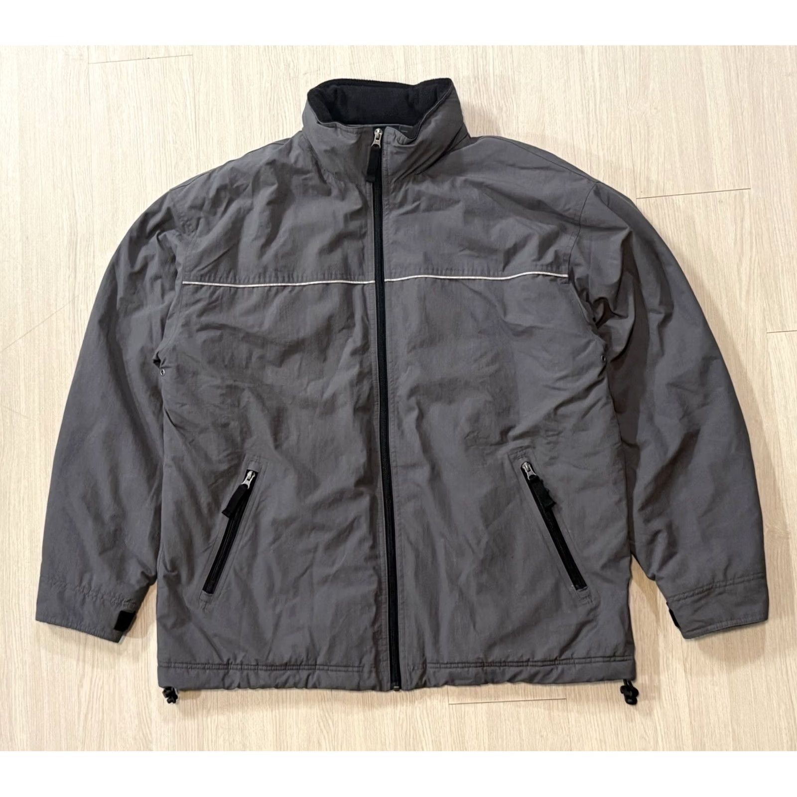 Gap VINTAGE Gap Mountain Alpine Jacket L Large Gray Nylon Softshell Bomber Zip Padded Lined 90s Outdoor Hipster Men Mens Size US L / EU 52-54 / 3 - 3 Thumbnail