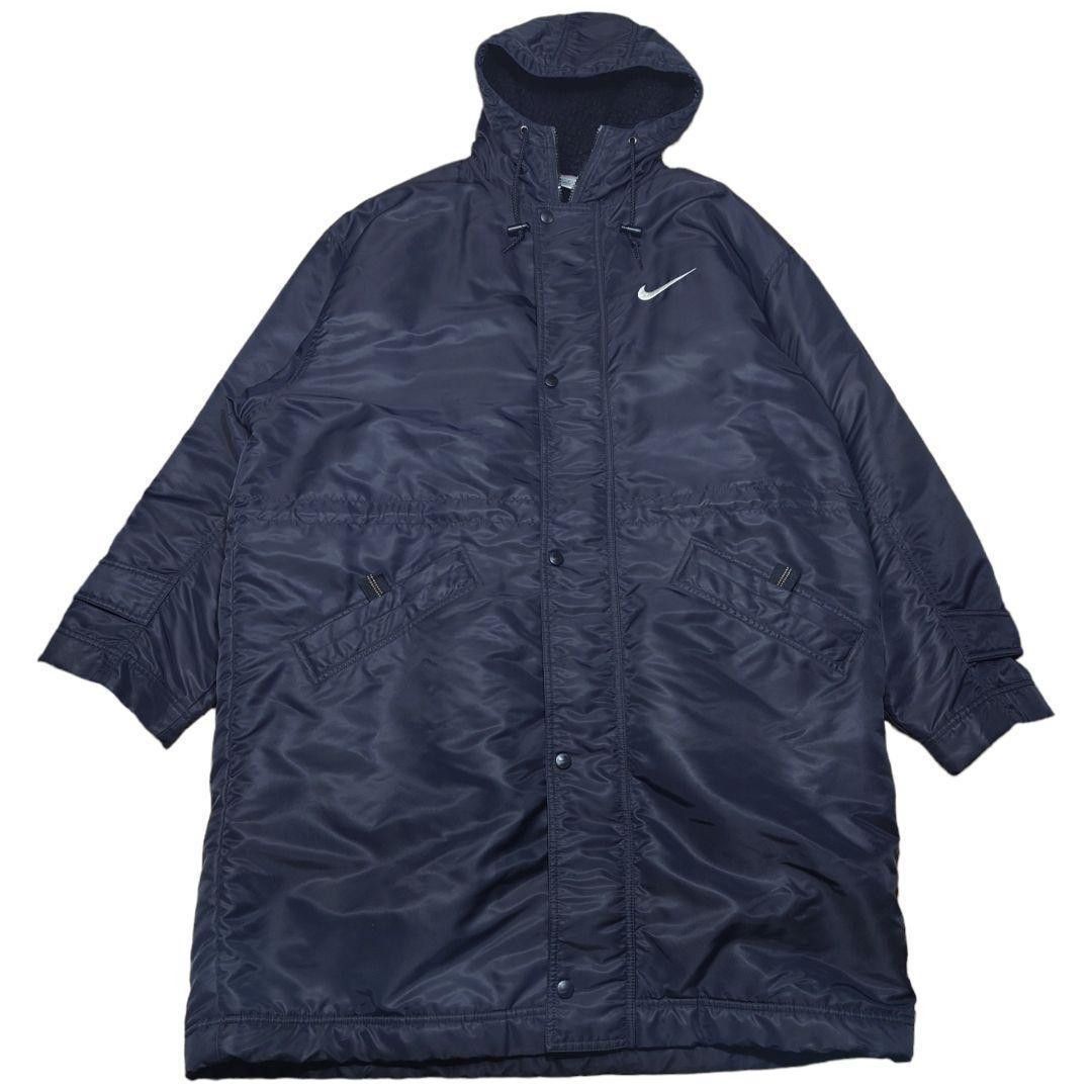 Nike VINTAGE Y2K NIKE Black Rain Jacket Men's L BIG Back Swoosh Size US L / EU 52-54 / 3 - 2 Thumbnail