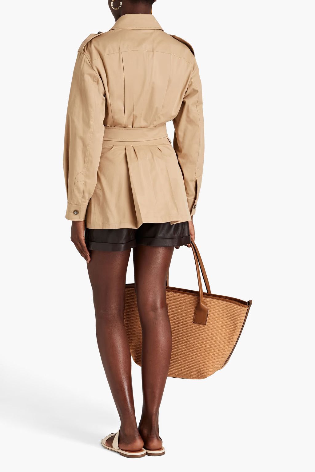 Dolce & Gabbana o1y0825 Safari Jacket in Beige Size L / US 10 / IT 46 - 3 Thumbnail