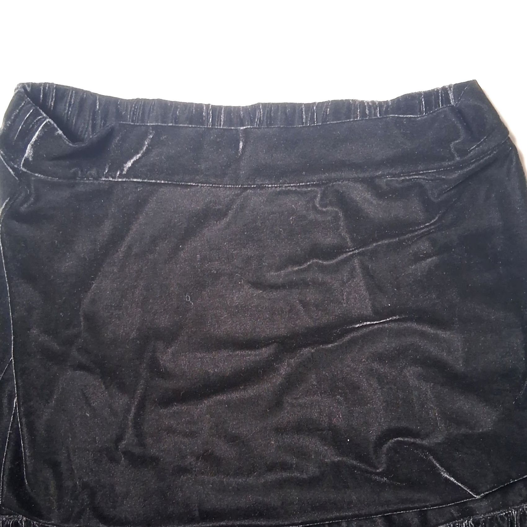 Soft Surroundings VINTAGE Soft Surroundings Skirt Large Long Black Velour Maxi Whimsigoth Dark Fairy Size 36" / US 14 / IT 50 - 6 Thumbnail