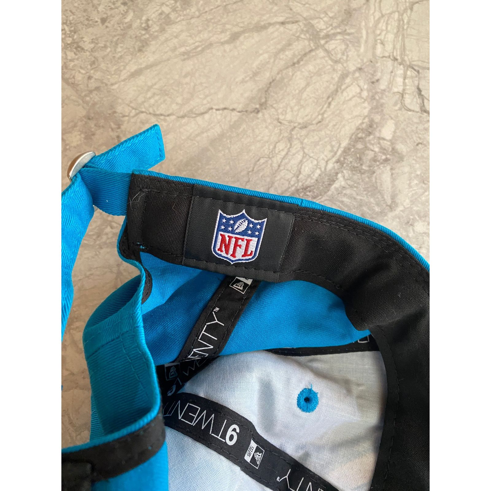 New Era NWT Carolina Panthers Women's Strapback Hat Size ONE SIZE - 12 Thumbnail
