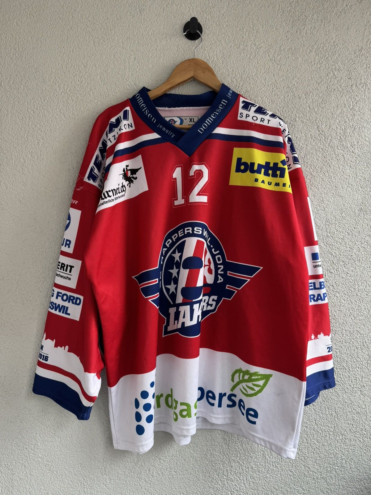 NHL Vintage Rapperswil Jona Lakers Ice Hockey Jersey Size US XL / EU 56 / 4 - 1 Thumbnail
