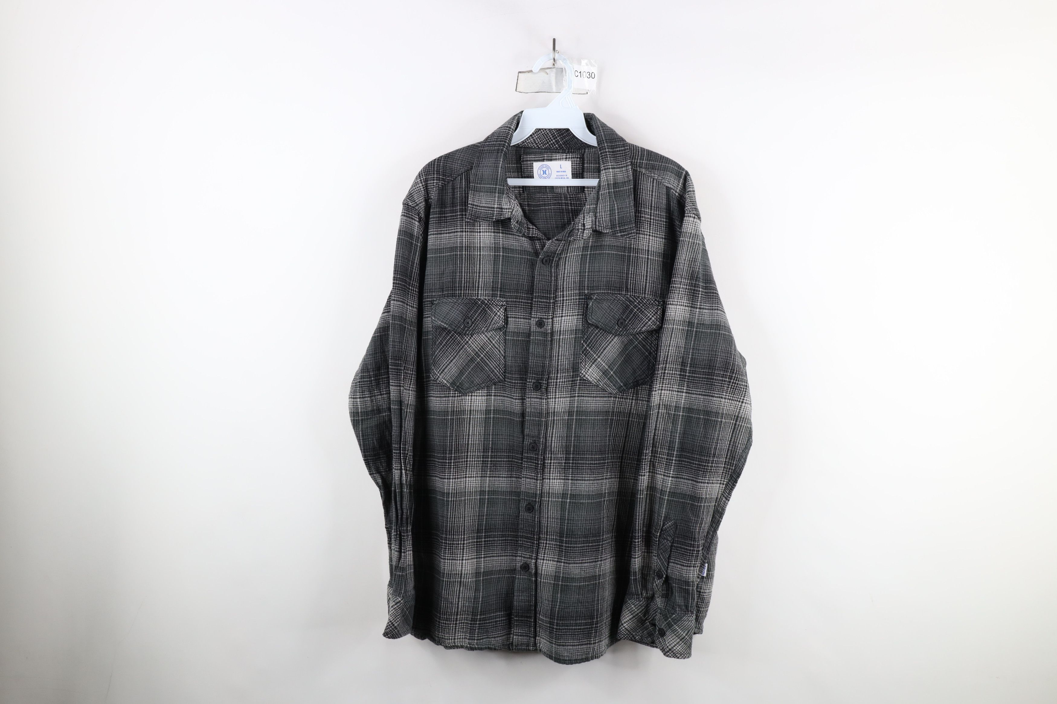 Hurley × Vintage Vintage Y2K Hurley Surfing Collared Button Shirt Plaid Size US L / EU 52-54 / 3 - 1 Thumbnail
