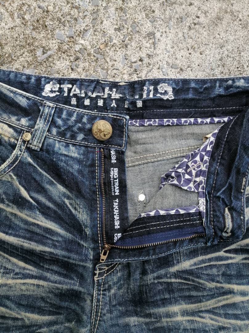 Japanese Brand Big Train Takahashi Nice Design Embroidered Denim Jeans Size US 34 / EU 50 - 5 Thumbnail
